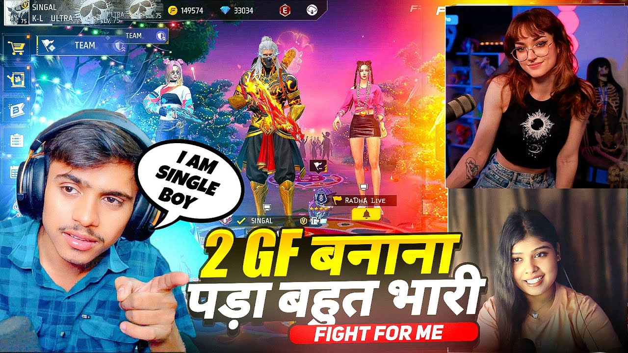 2 GF BANANA PADGAYA MEHENGA😱 2 GF FIGHTING FOR ME😱 WHO WON??