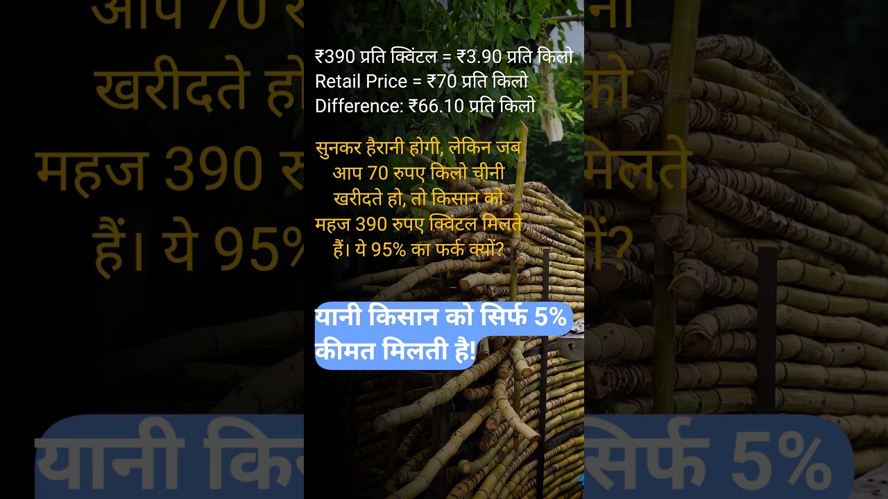 why formal still getting ₹390 per  quintal Despite the increase in sugar prices #farming