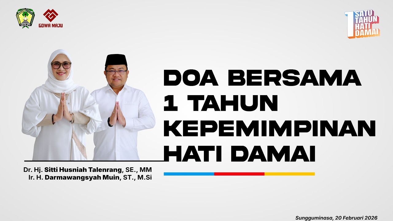 DOA BERSAMA 1 TAHUN KEPEMIMPINAN HATI DAMAI 