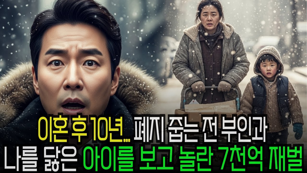 전처와 이혼한지 10년.. 길거리에서 폐지를 줍는 나를 닮은 아이를 보고 놀란 7천억 재벌