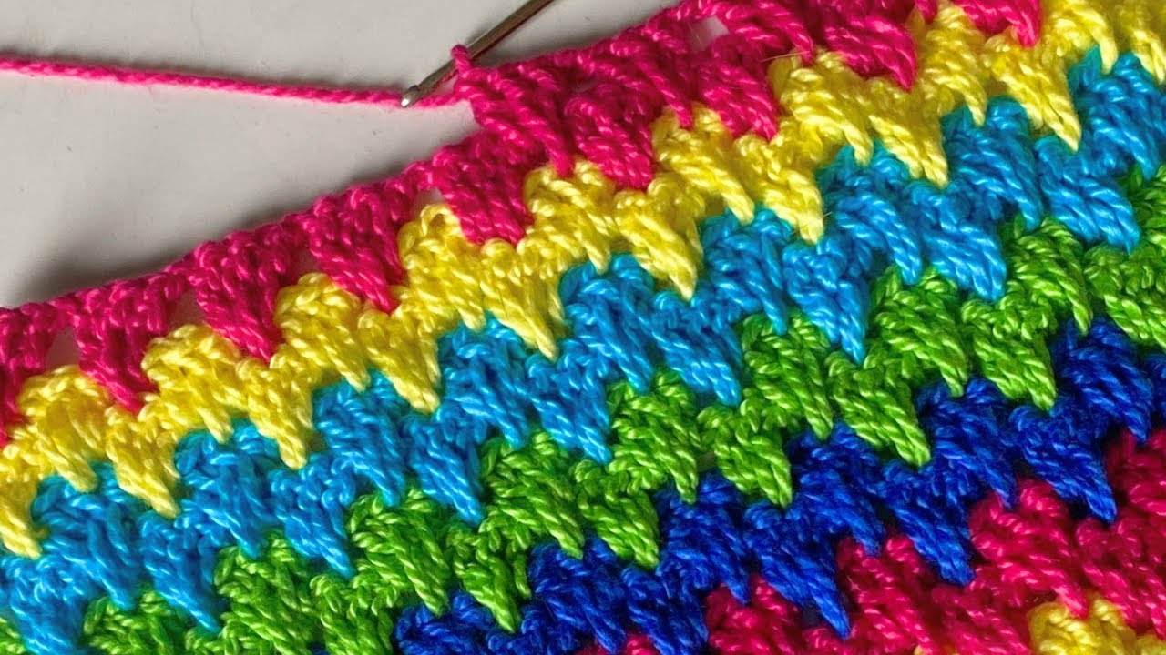 Create SPIKE Stitch | Perfect for Blankets and Afghans. 🌈🧶