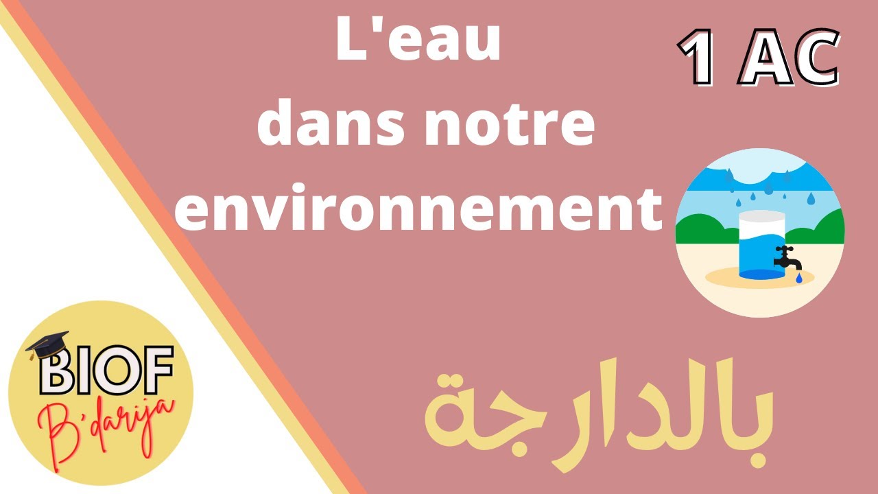 PC 1AC - L'eau dans notre environnement (leçon + exercices) الماء من حولنا