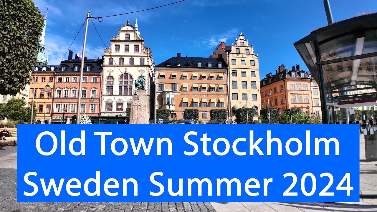 Old Town Walking Tour Stockholm Sweden Summer 2024 #stockholm #oldtown #summer