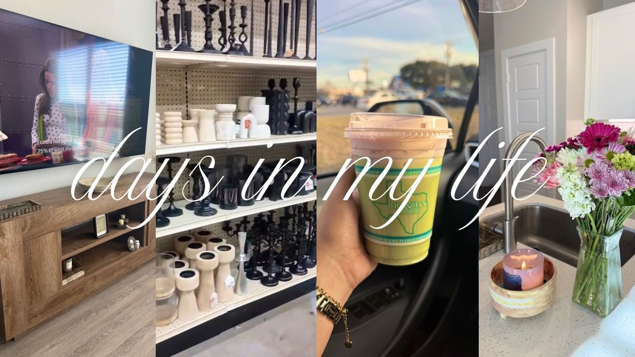 DAYS IN MY LIFE | new tv stand, home decor shopping, gifted PR, & more