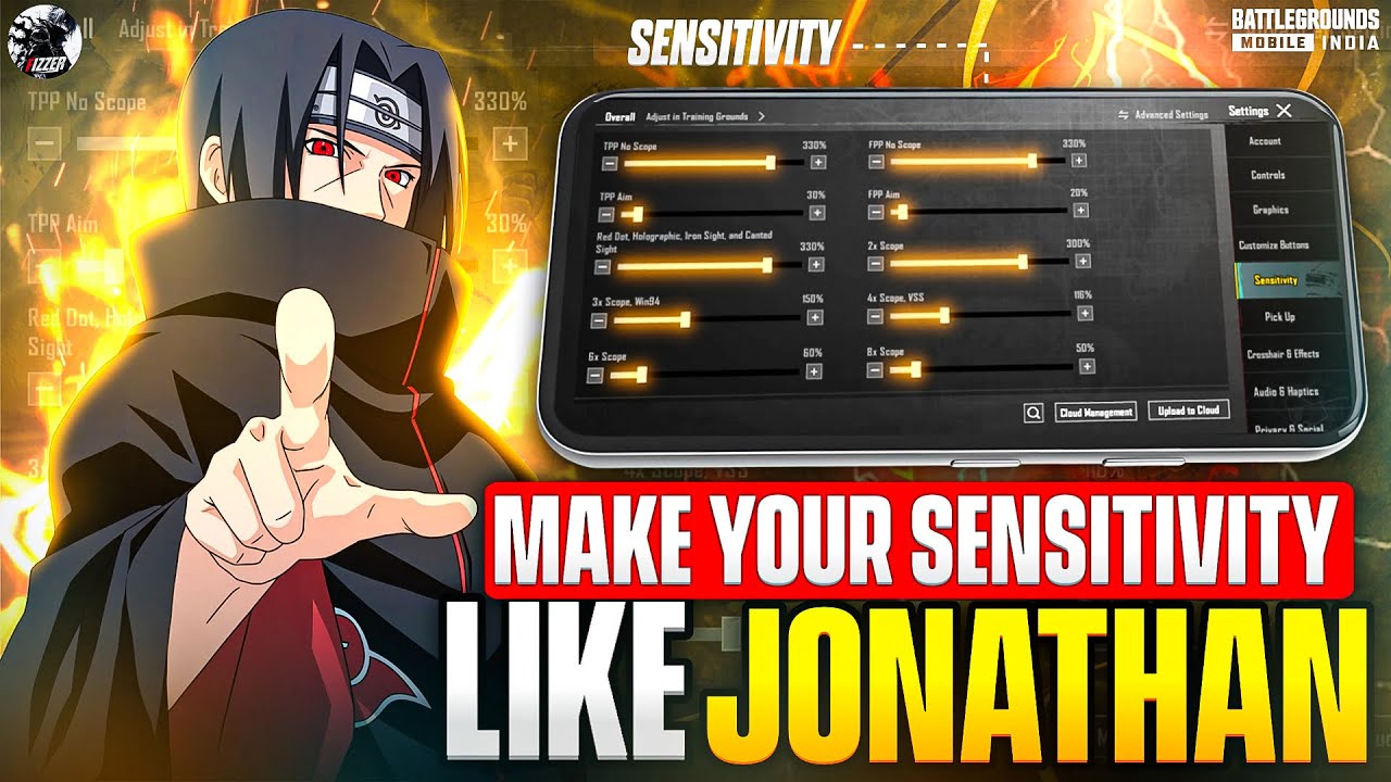 Make Your Sensitivity Like Jonathan in 5 Steps 🔥 | BGMI Sensitivity Guide for Every Device!