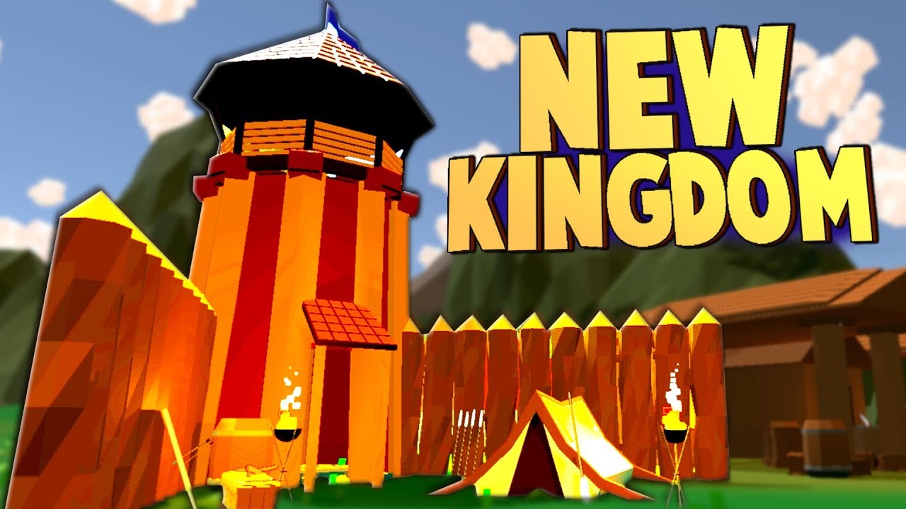 Building a NEW KINGDOM and Castle, Battling the Trolls! (No King No Kingdom Alpha Gameplay Part 1)