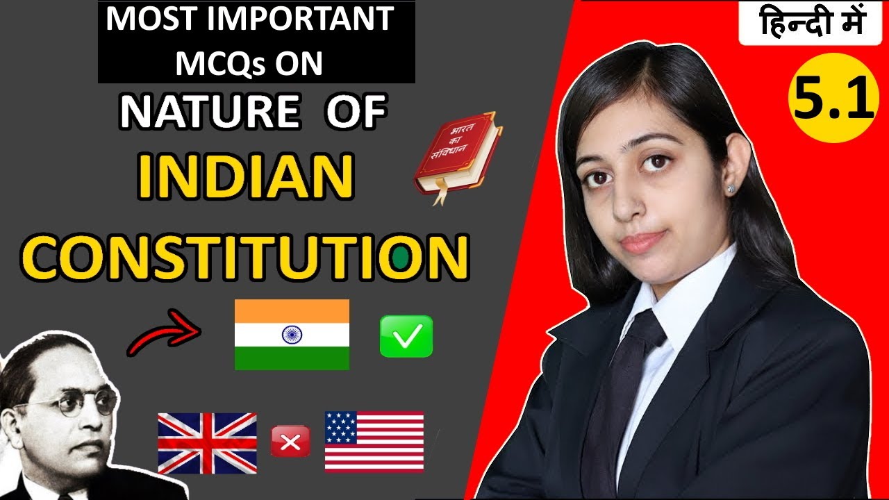 Most Important MCQs on Nature of Indian Constitution : Constitution of India in Hindi | Law Planet