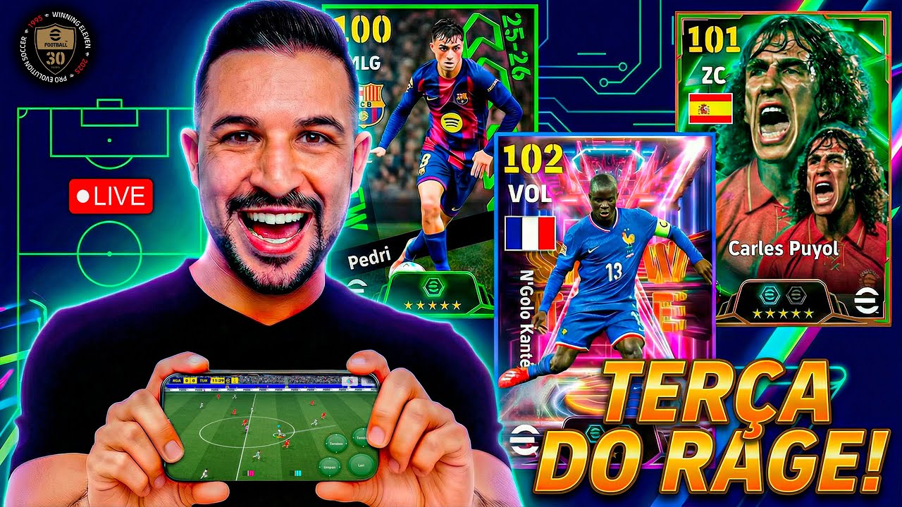 🚨TERÇA DO RAGE! TIME FULL GRÁTIS RUMO A PRIMEIRA DIVISÃO NO EFOOTBALL 2026 MOBILE