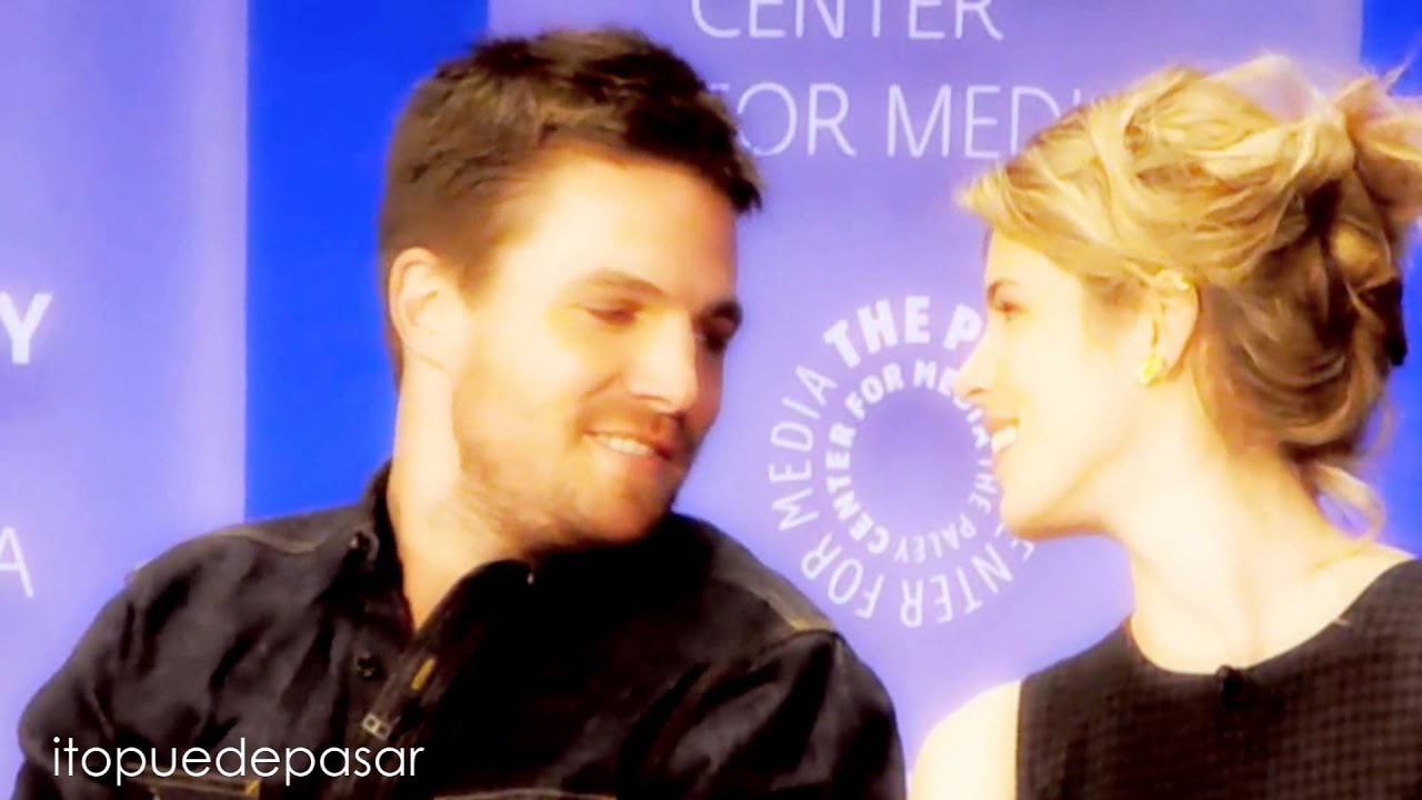 Stephen Amell and Emily Bett Rickards || slow motion, paley fest
