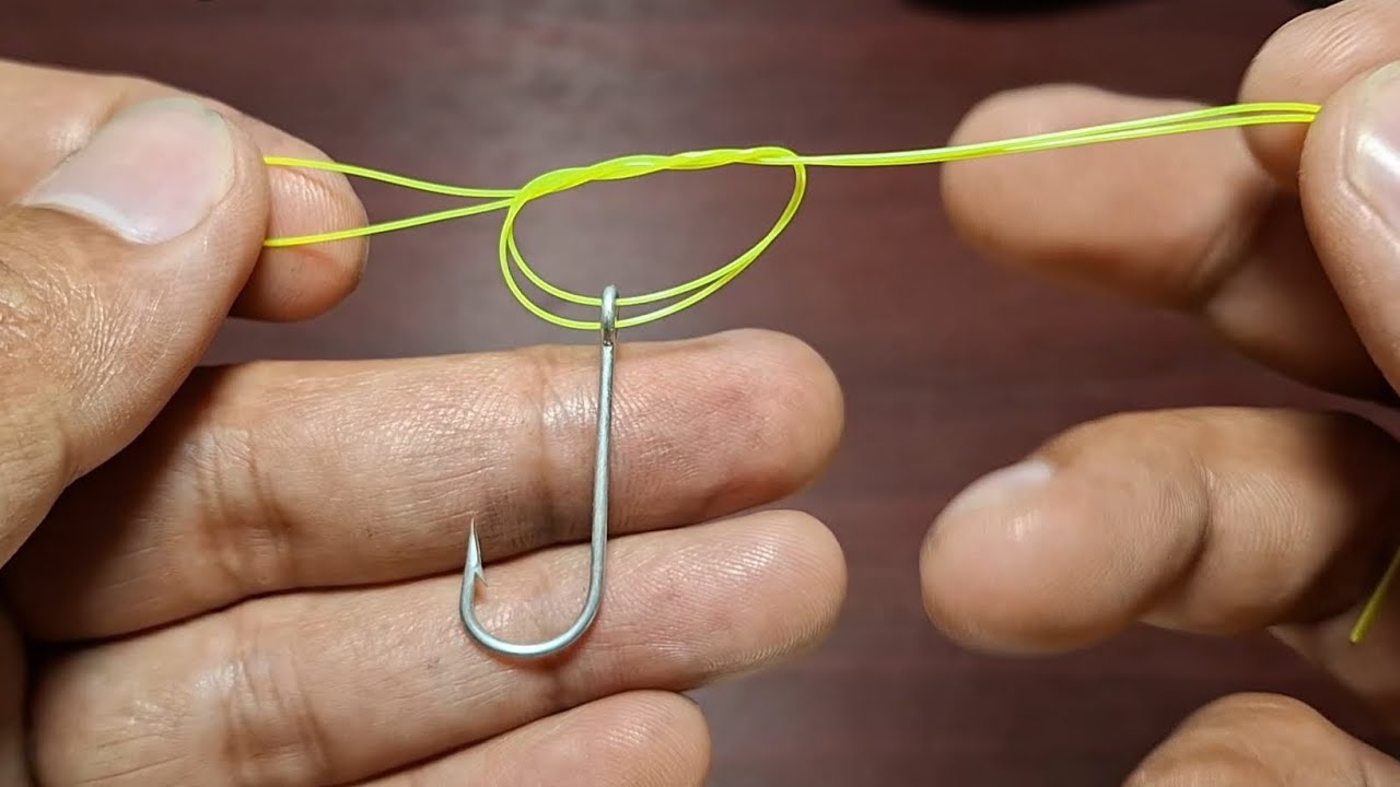 Palomar great knot, one of the strongest fishing knots, and easy to make #fishingknot #fishinghook
