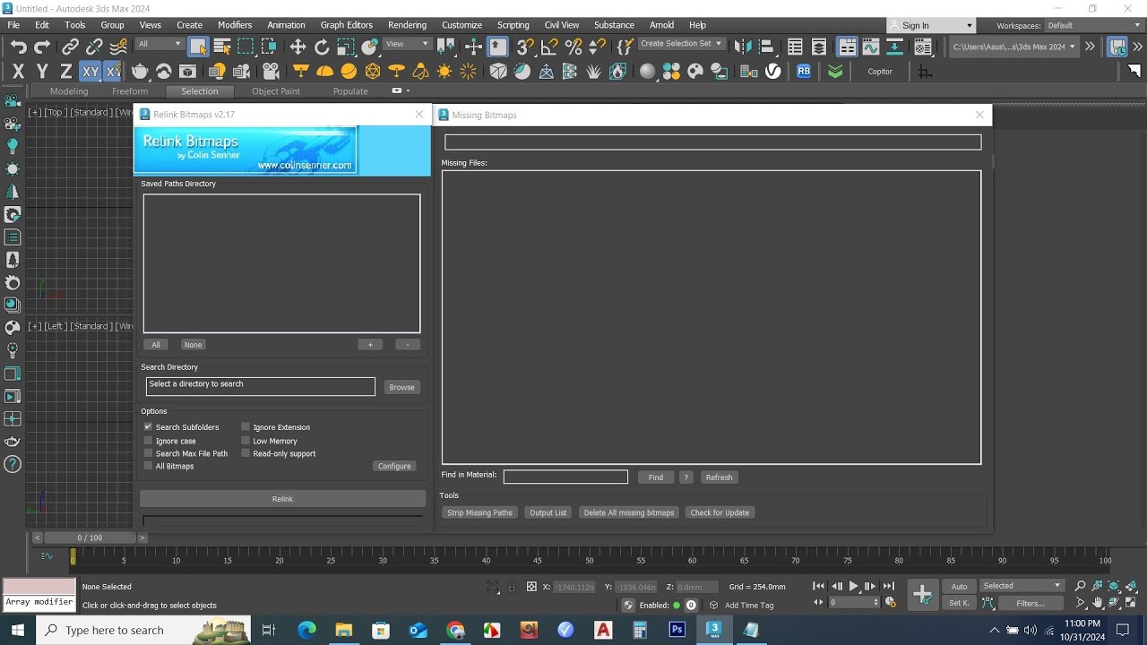 How to install Relink Bitmap in 3ds max