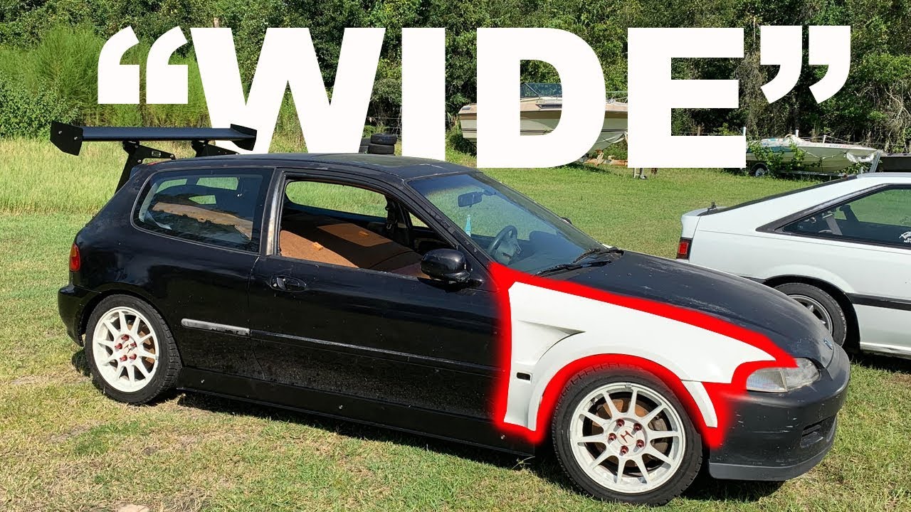 Battle Civic EG Hatch Gets Wide Fenders!
