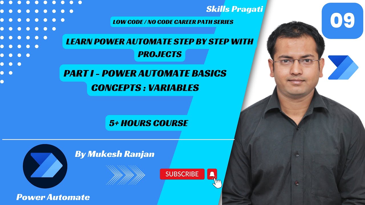 PART I - Power Automate Basics CONCEPTS : Variables