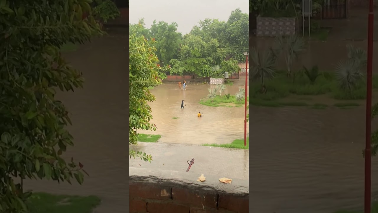 Rain 🌧️ time and enjoy kids in park 