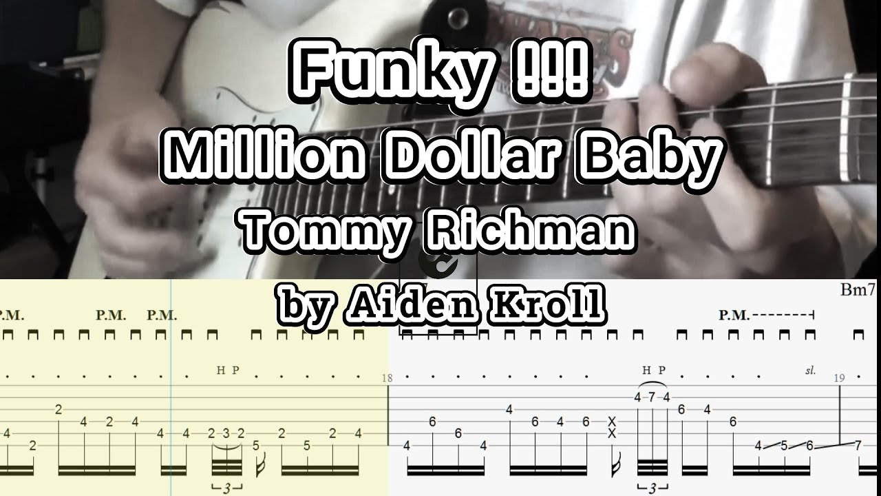 Million Dollar Baby - Tommy Richman Funky version (by Aiden Kroll) Guitar TABS