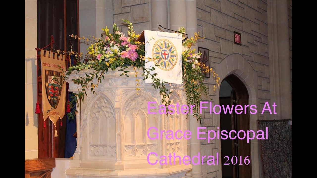 Easter Flowers Grace Episcopal Cathedral In Topeka Kansas