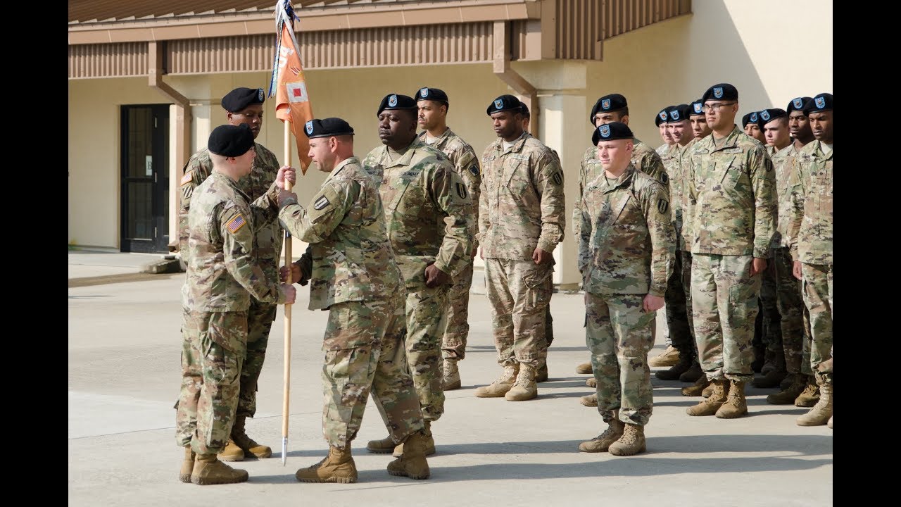 Alpha Change of Responsibility - 1SG Skinner and 1SG Pearson