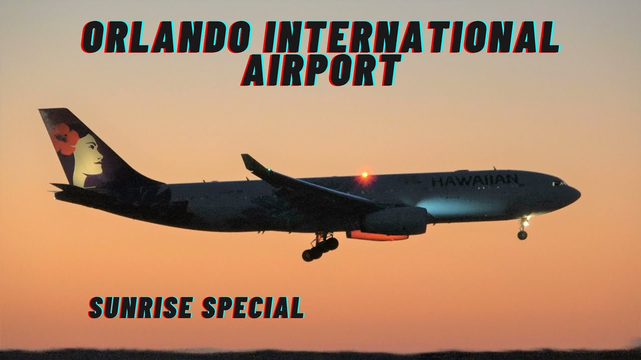 [4K] PLANE SPOTTING Sunrise Special RARE 17R Arrivals ORLANDO INTERNATIONAL AIRPORT (MCO) 4/05/21.