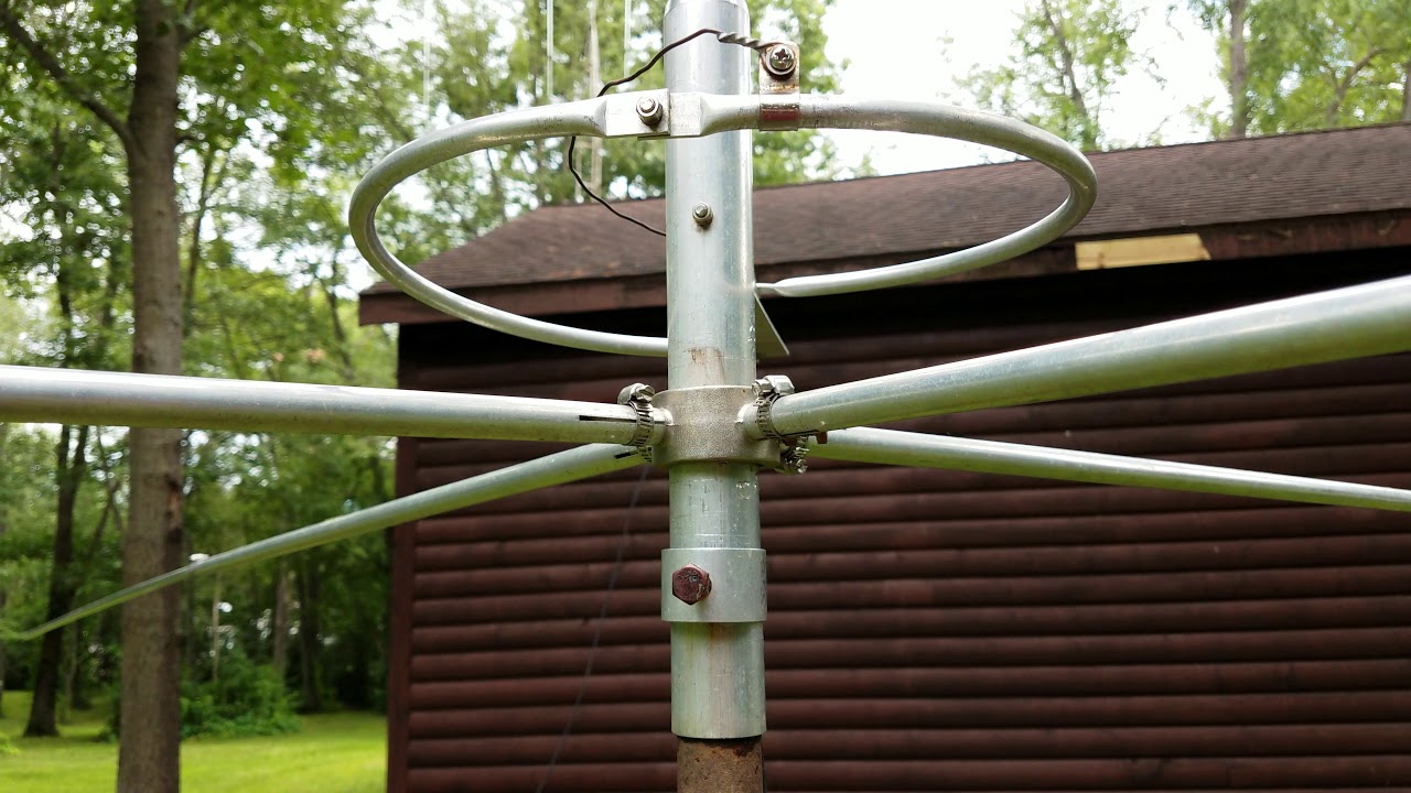 Workman 5/8 wave ground plane 8ft off the ground