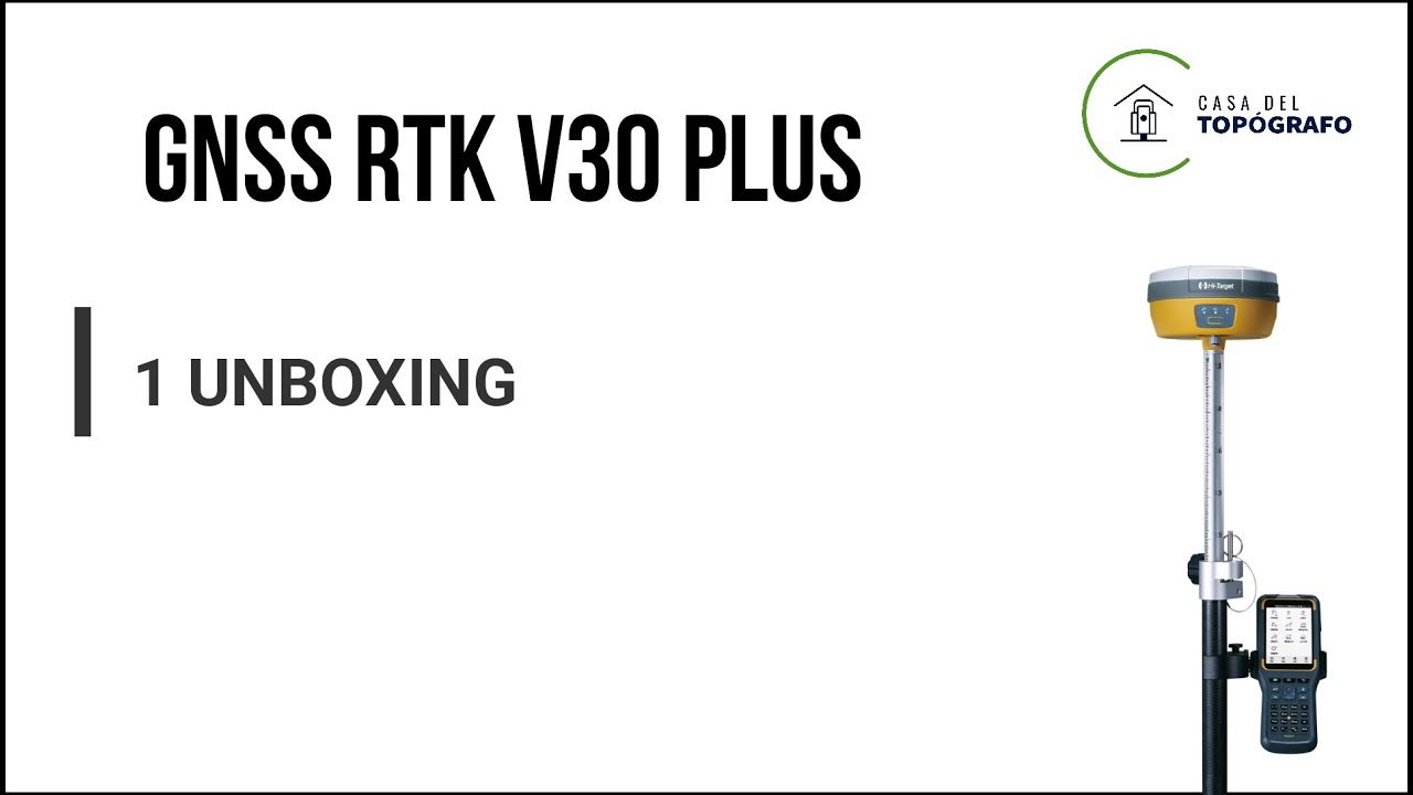 Sistema V30 plus Hi-Target, Unboxing