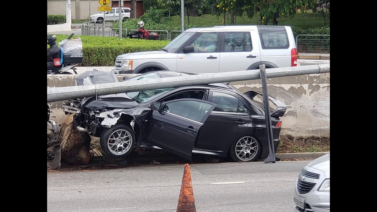 Acidente com Lancer Evo Lucas Auto Super Imagens In&eacute;ditas