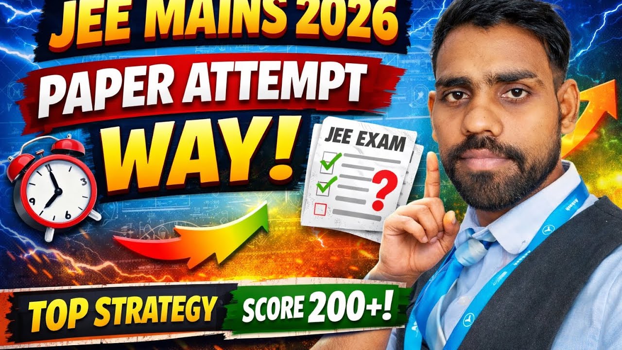 JEE Main-2026 Best Approach to Solve QP