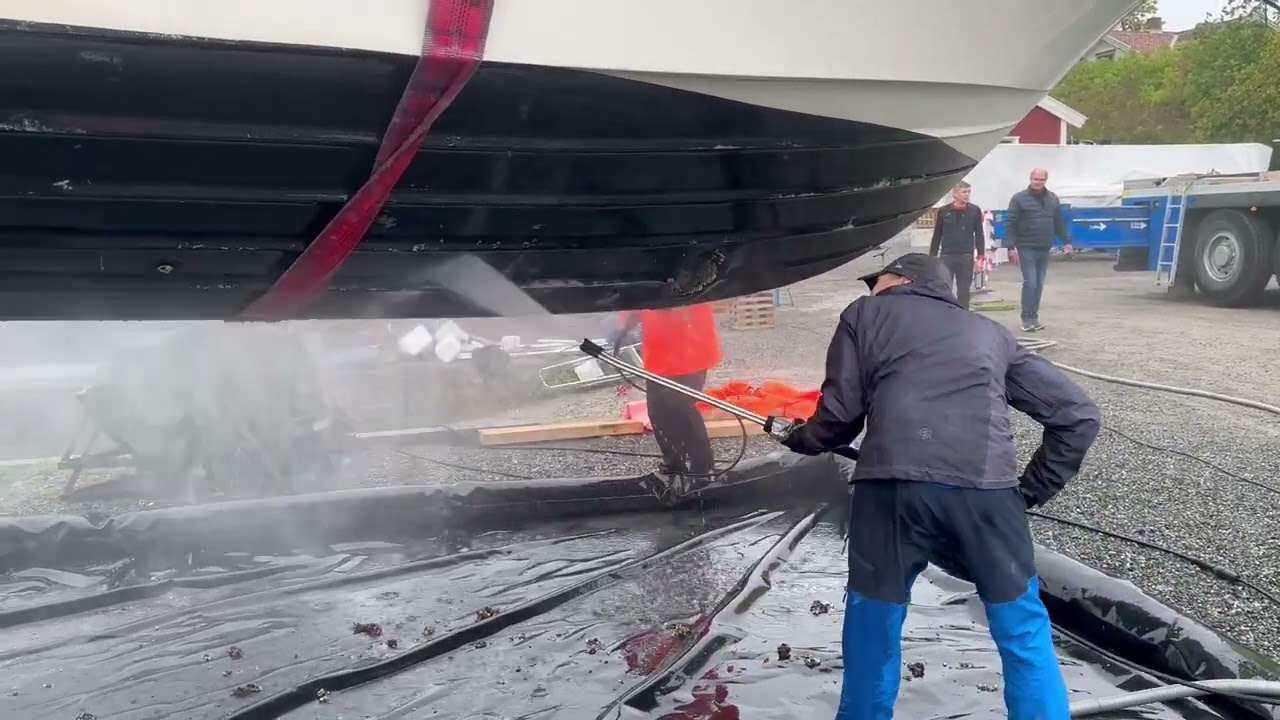 Mobil spyleplate for bunnstoff &ndash; komplett l&oslash;sning for havner og b&aring;topplag