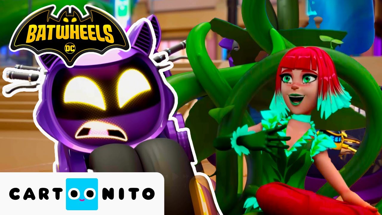 Bibi VS Poison Ivy | Batwheels | Cartoonito