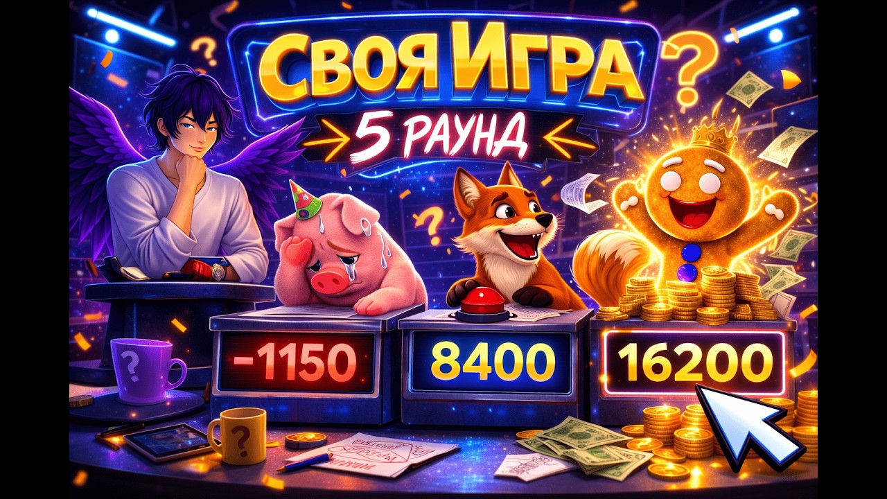 16200 ОЧКОВ 😱 Печенька РАЗНЕСЛА ВСЕХ! | Своя Игра #5