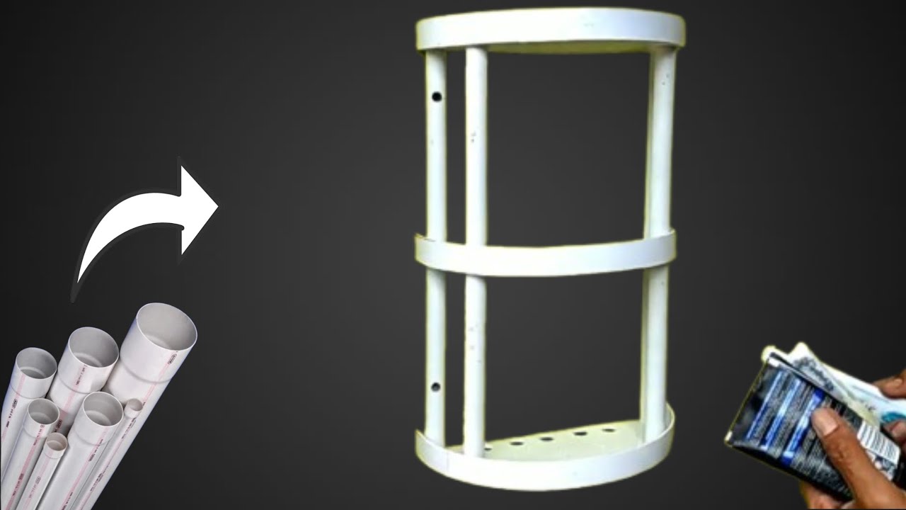 make a simple soap rack from pvc pipe @umarchannel1982