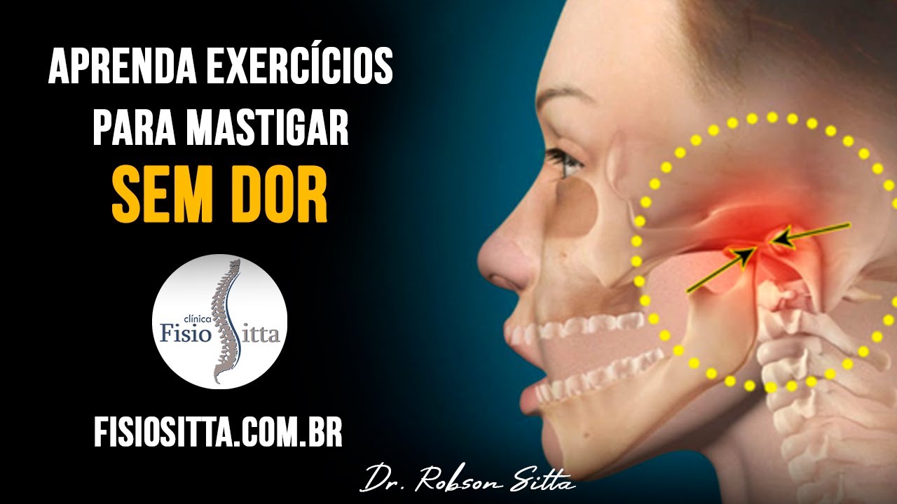 ATM EXERCÍCIO ABERTURA da BOCA DISFUNÇÃO TEMPOROMANDIBULAR DTM Clínica Fisioterapia Dr. Robson Sitta
