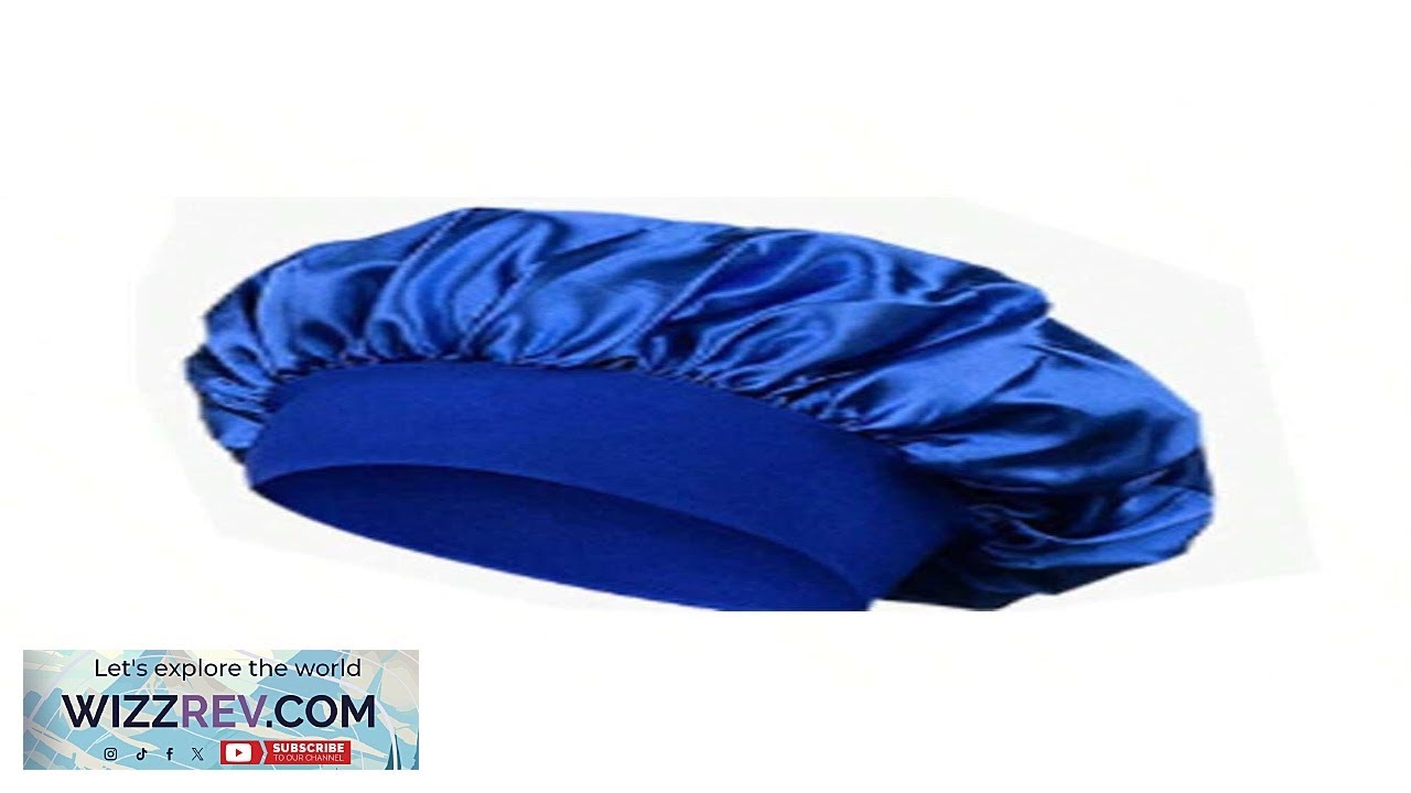 1pc Silk Bonnet For Sleeping Women Double Layer Satin Lined Hair Bonnets