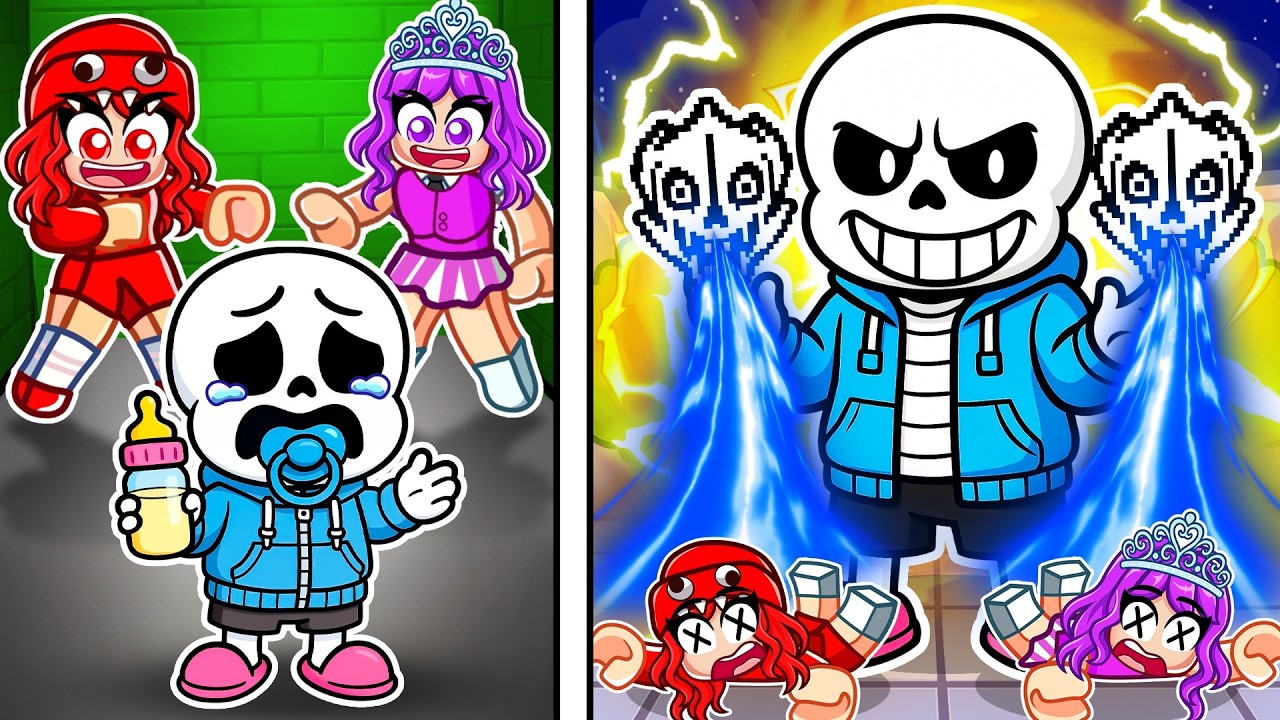 BIRTH TO SANS in Roblox Strongest Battlegrounds!