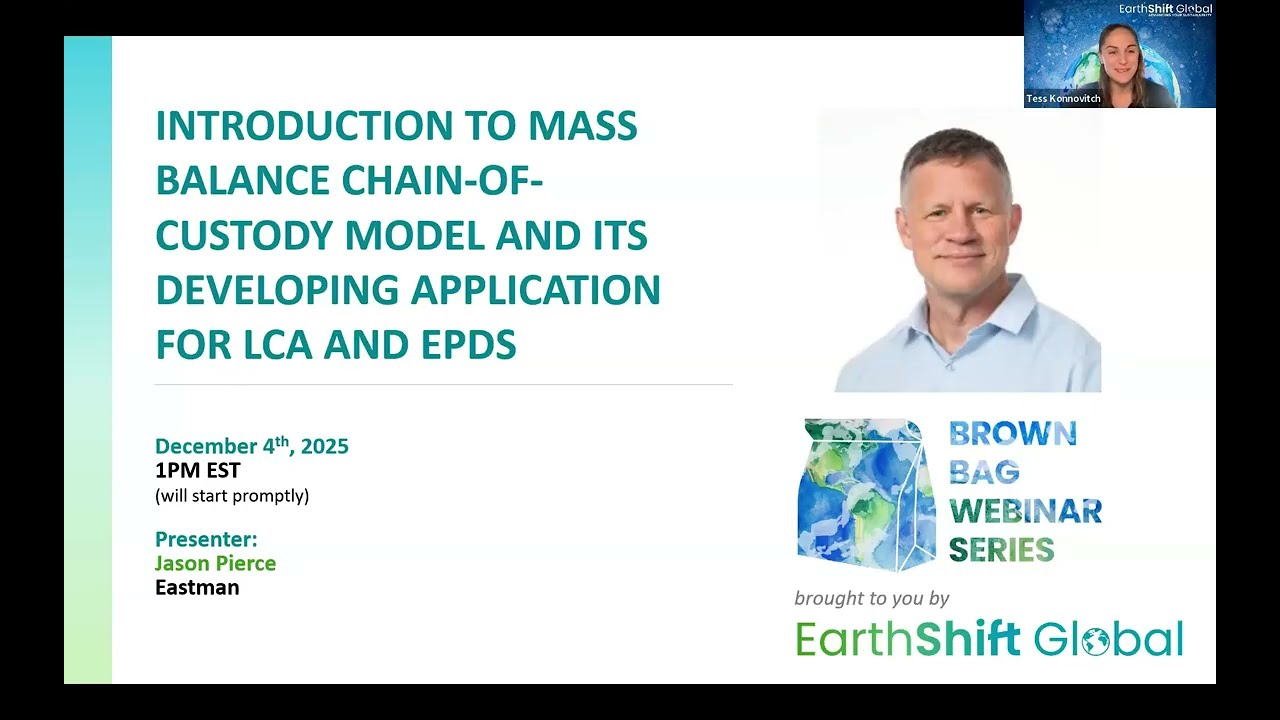 Introduction to the Mass Balance Chain-of-Custody Model and Developing Application for LCA and EPDs