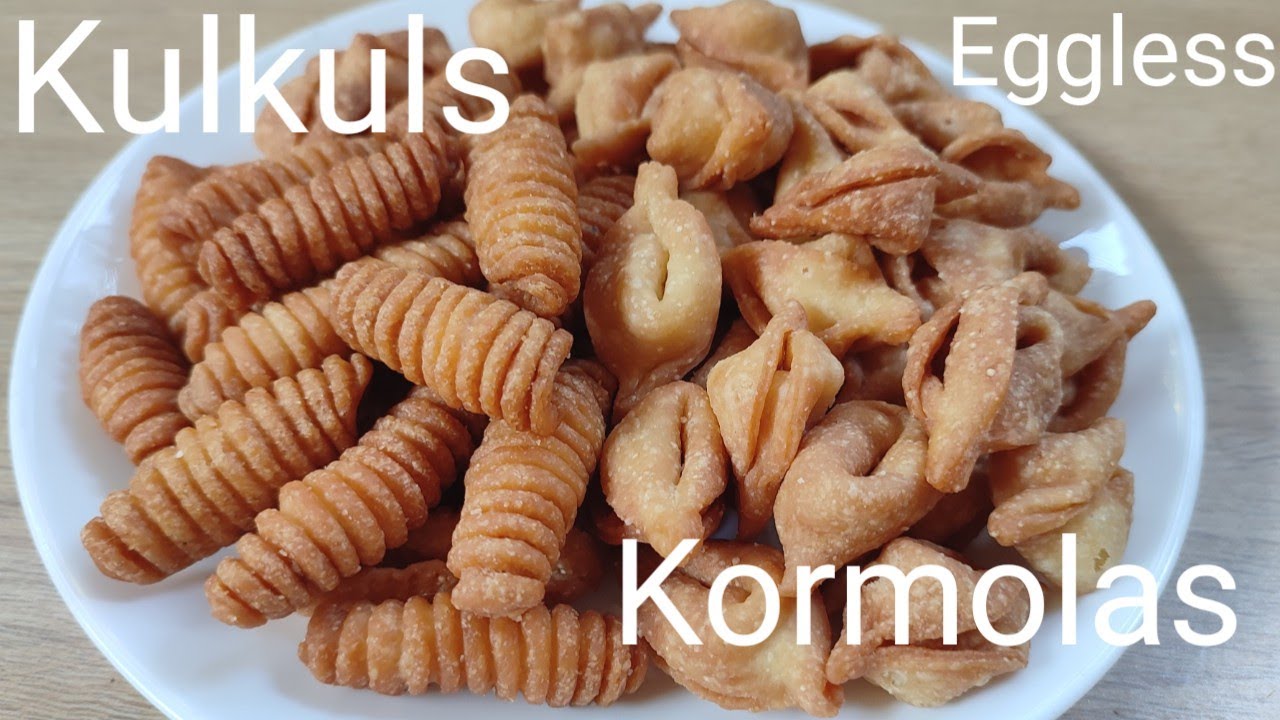 Eggless Goan Kulkuls/Kalkals and Kormolas with one dough | Crispy,Crunchy Tea Time snacks /Christmas