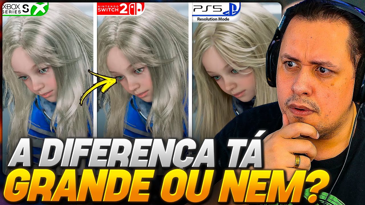 MUITA DIFERENÇA? OLHA o COMPARATIVO de PRAGMATA no XBOX, SWITCH 2 e PS5! Fiquei SURPRESO