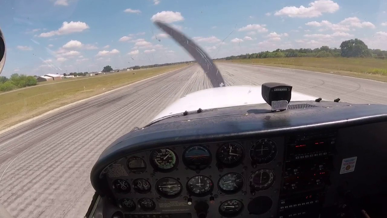 Cessna 172 landing practice.