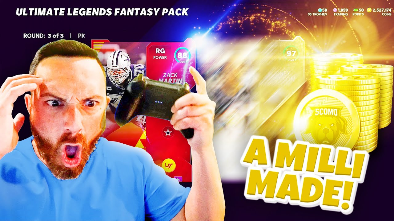 WE MADE OVER A MILLION COINS FROM UL FANTASY PACKS! [MADDEN 21]