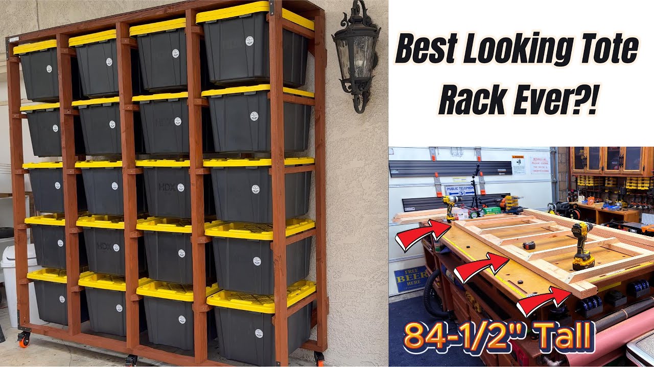 Best Looking Tote Rack Ever?!  |  27-gallon tote |  TRGPW 