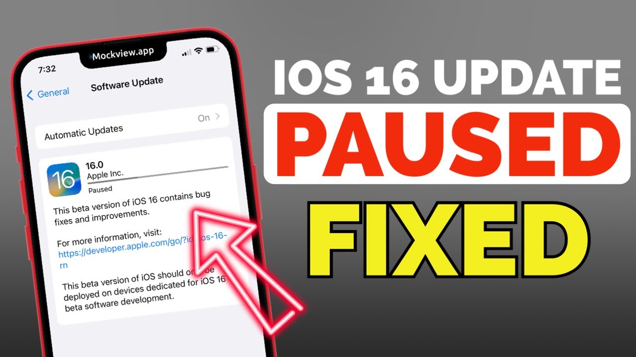 How to Fix iOS 16 Update Stuck on Paused Screen I iOS 16 update Paused