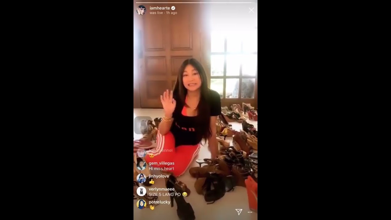 Heart Evangelista, pinakita ang mga branded shoes ni Ruffa Mae Quinto sa isang IG LIVE