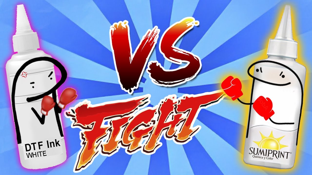 💥 FTS Clear Vs Tinta Blanca DTF. ⚔️ Diferencia entre estas 2 Tintas.