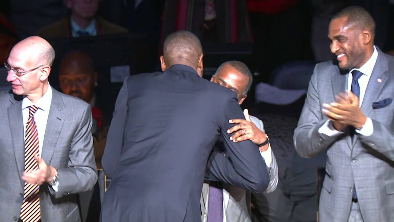 Dikembe Mutombo Atlanta Hawks Jersey Retirement Ceremony