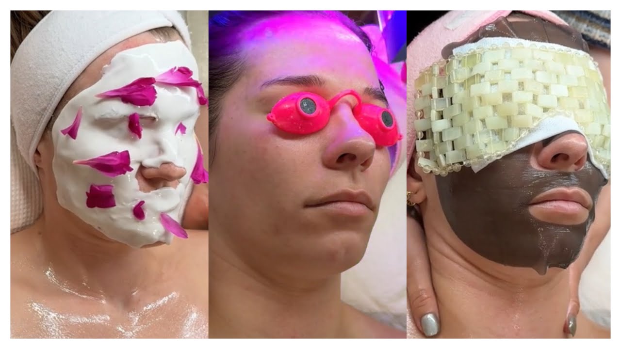 ASMR fazendo limpeza e massagem