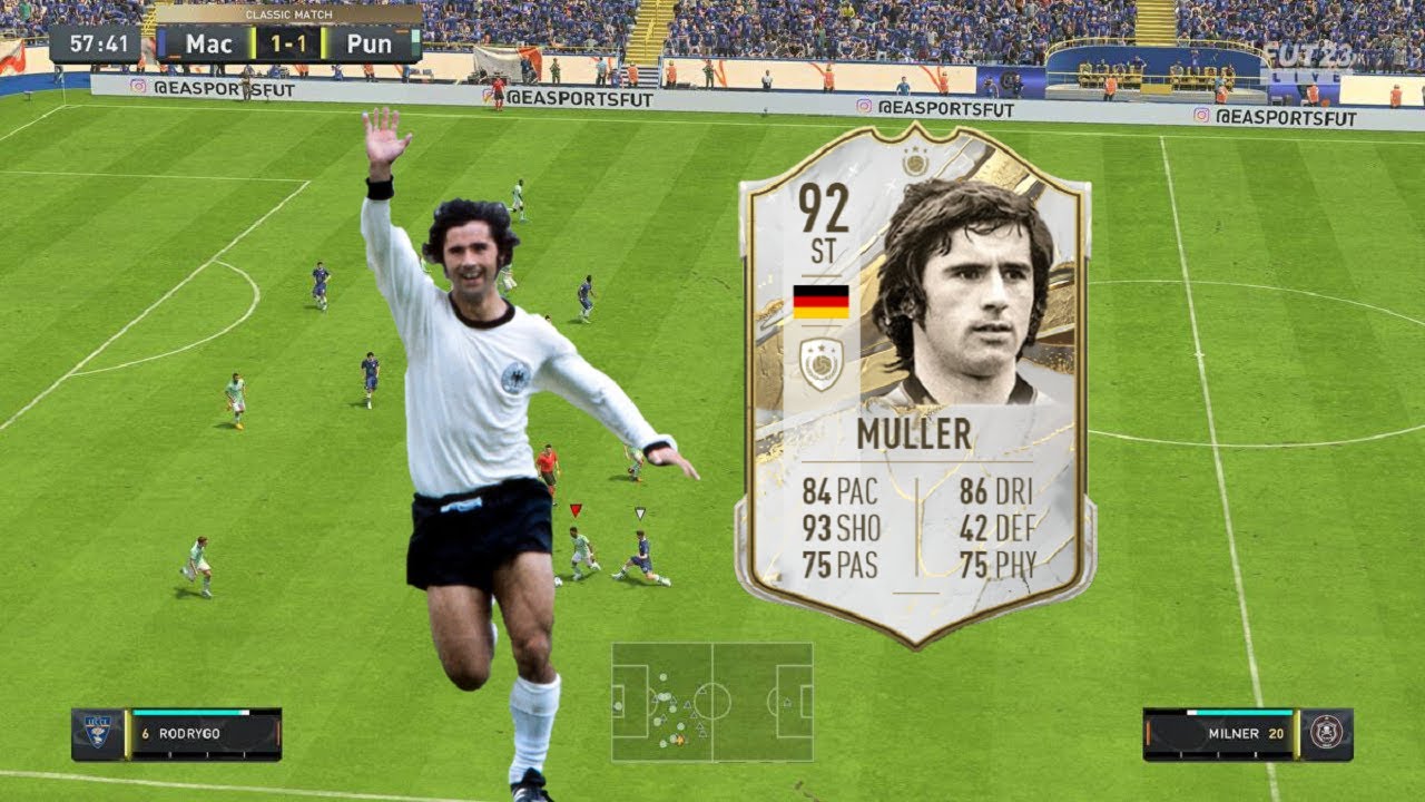 FIFA 23: 92 MID ICON GERD MÜLLER REVIEW - BEST FINISHER I'VE USED SO FAR - FIFA 23 ULTIMATE TEAM