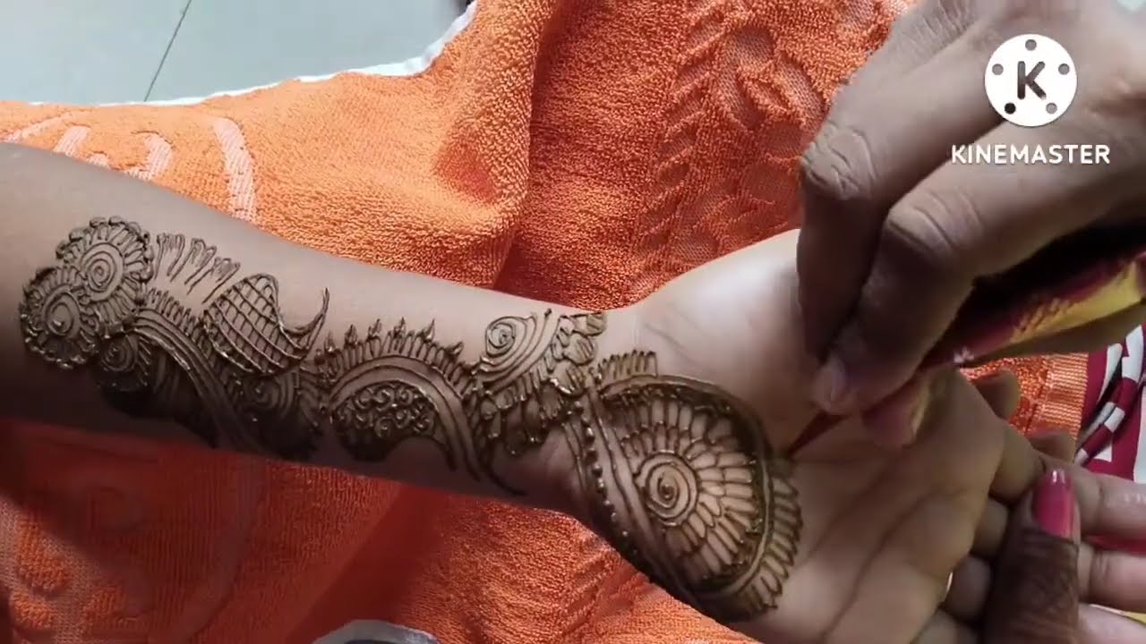 front hand mehandi design(@Madhumitacreation )#nag panchami special