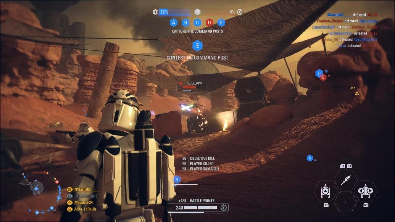 The Jet troopers easily win the day on Geonosis