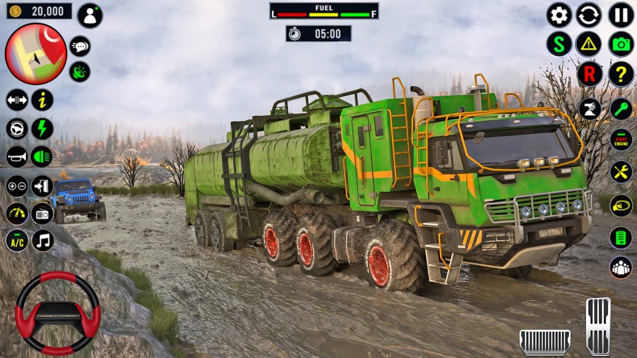 Mud Truck Driving Simulator - Offroad Transport Mountain Hill Climb Drive - Android GamePlay #2