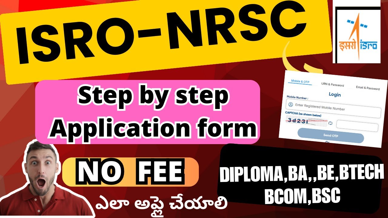🚨ISRO Hyderabad NRSC Apprentice Application Process Telugu |🎉 How to Apply NRSC Apprentice|ISRO JOBS