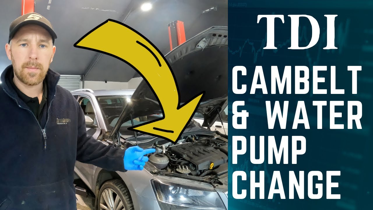 Как заменить ремень ГРМ (Cambelt) и водяной насос двигателя 2.0 TDI (VAG SKODA VW SEAT AUDI)
